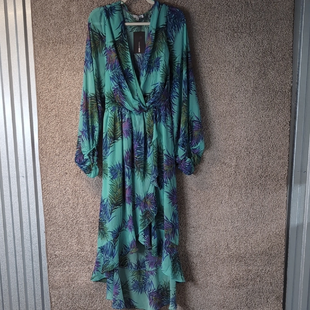 Floral Maxi Dress with Long Sleeves
